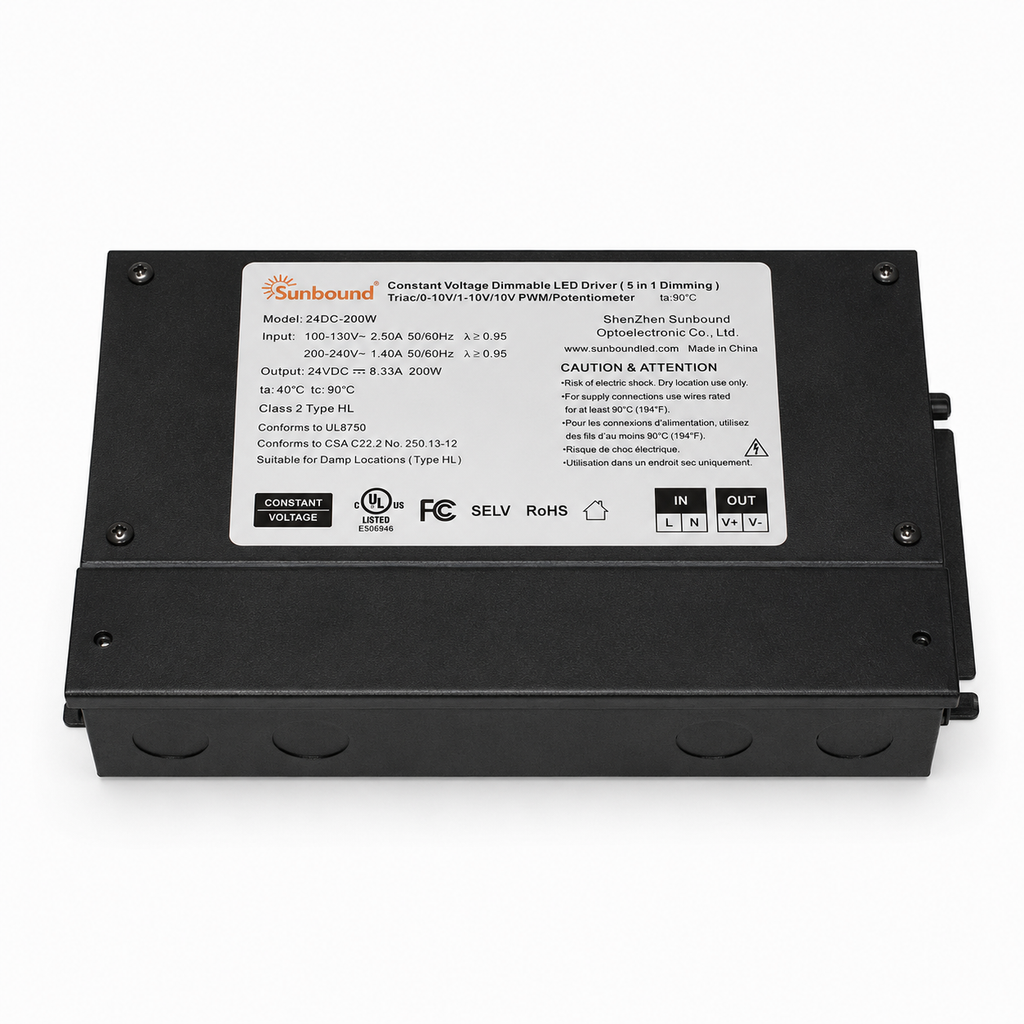 200W Hardwire LED Driver