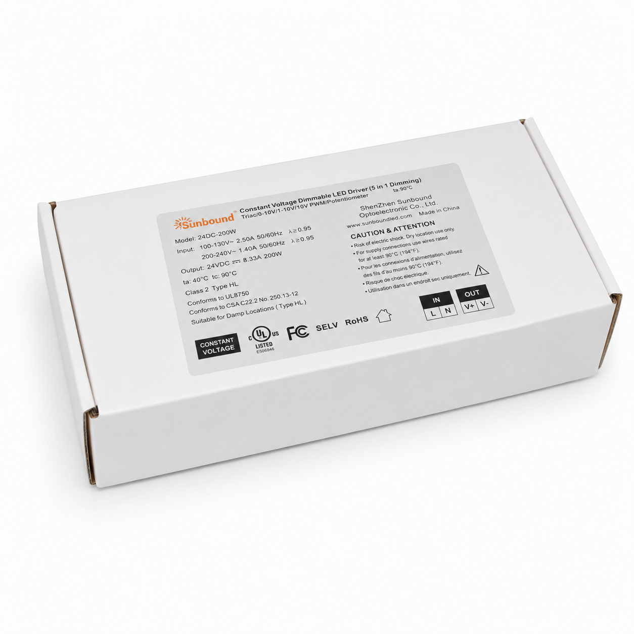 200W Hardwire LED Driver
