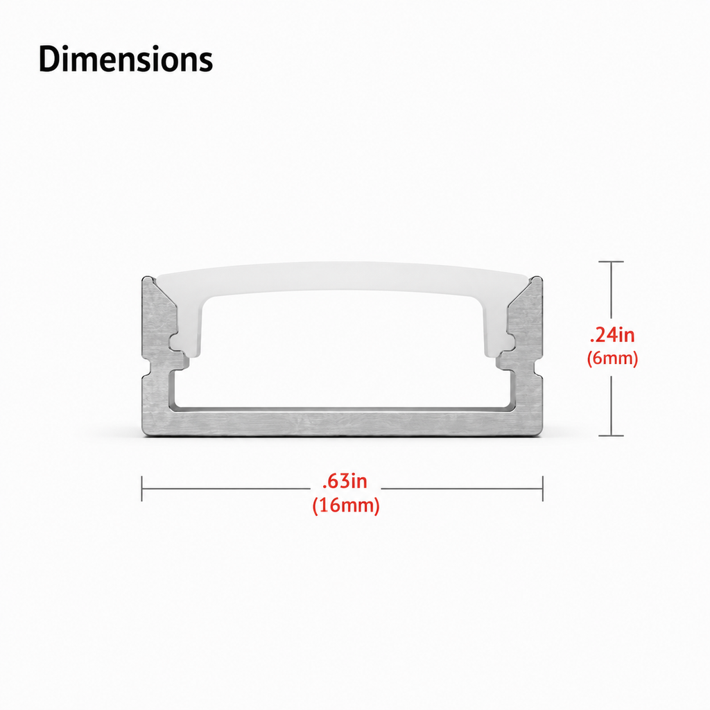 Surface 300 DIY | LED Aluminum Channel & Frosted Diffuser