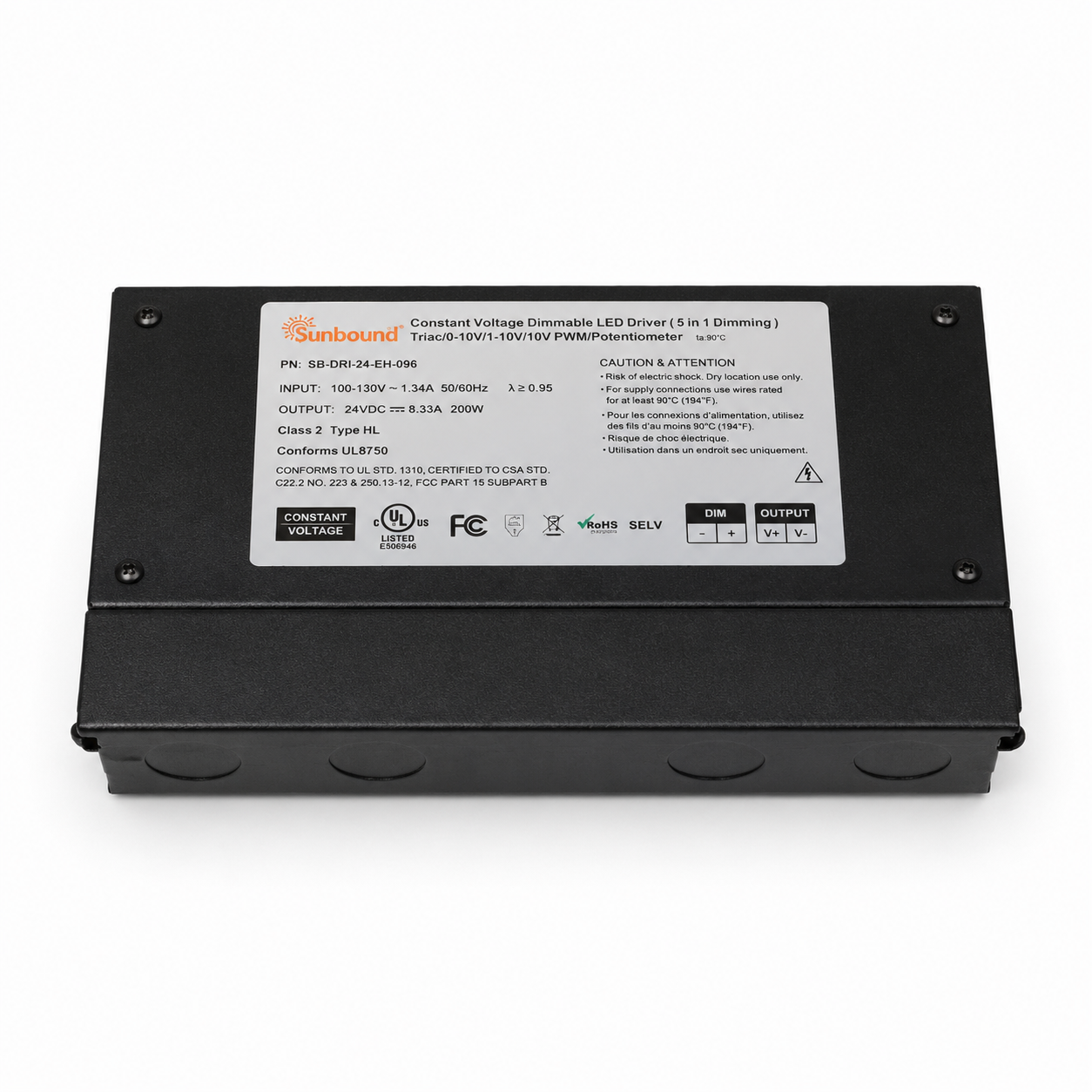 96W Hardwire LED Driver