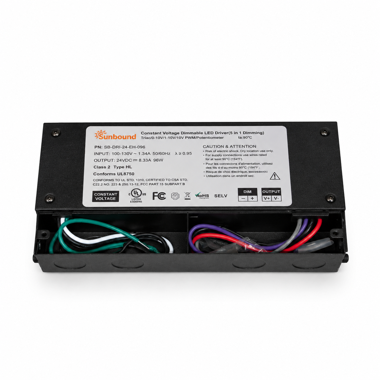 96W Hardwire LED Driver