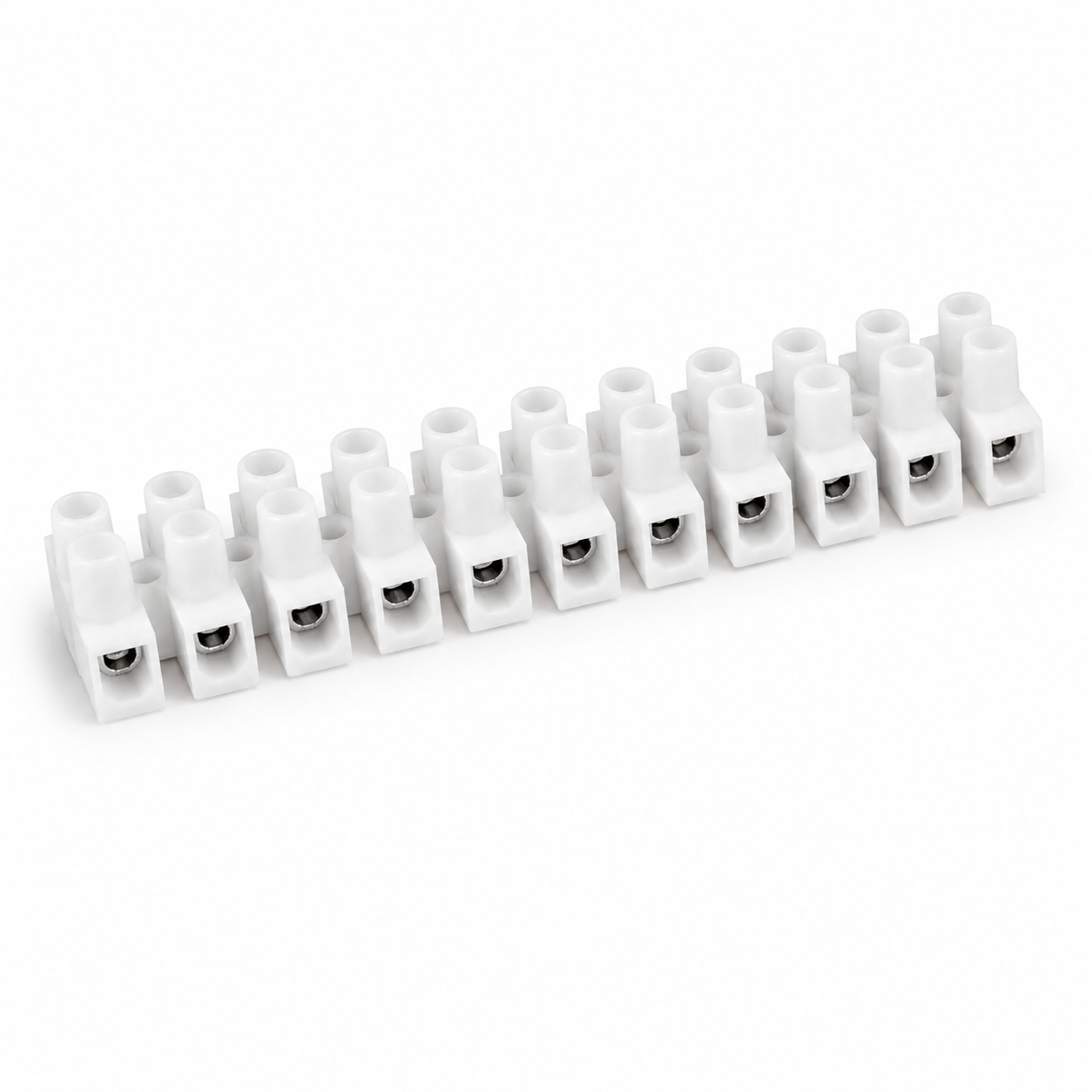 Terminal Strip Connector, White, 14-22AWG