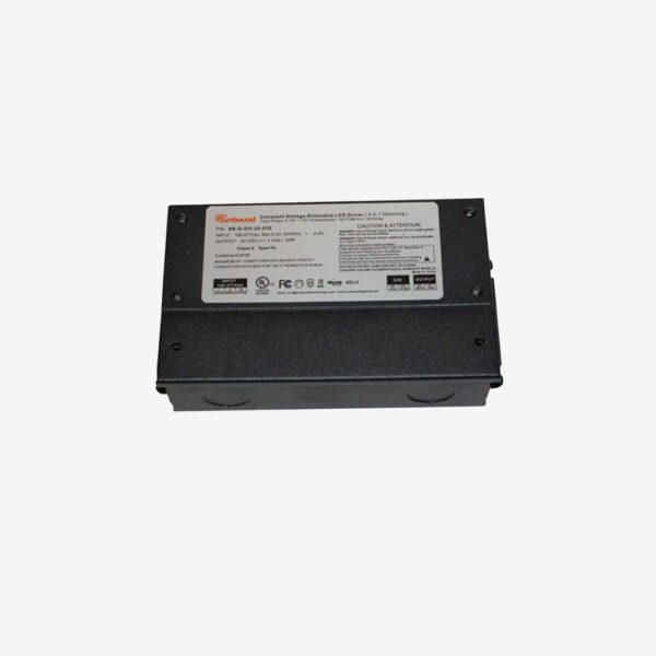 60W Dimmable Hardwire LED Driver, 110VAC Input, 24VDC Output