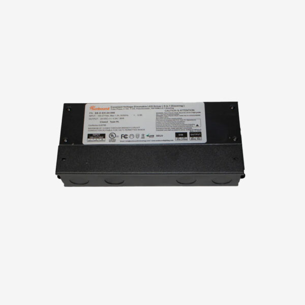 96W Dimmable Hardwire LED Driver, 110VAC Input, 24VDC Output