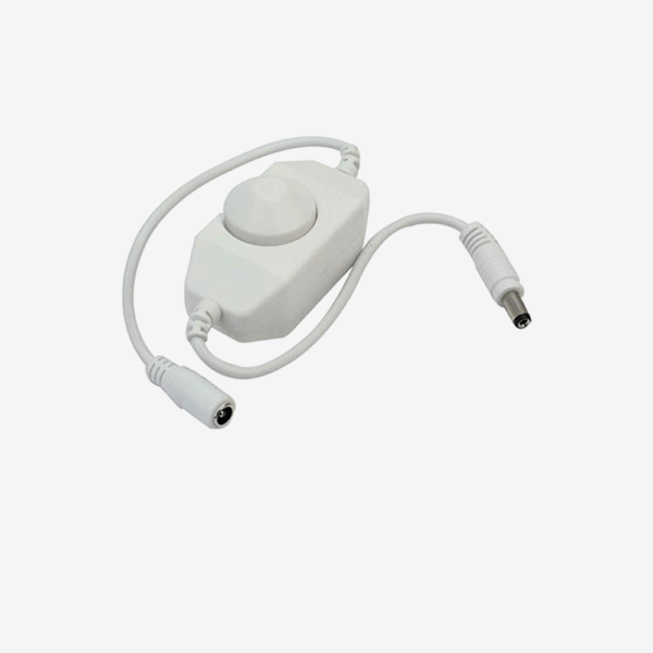 Low Voltage Inline Knob Dimmer (White)